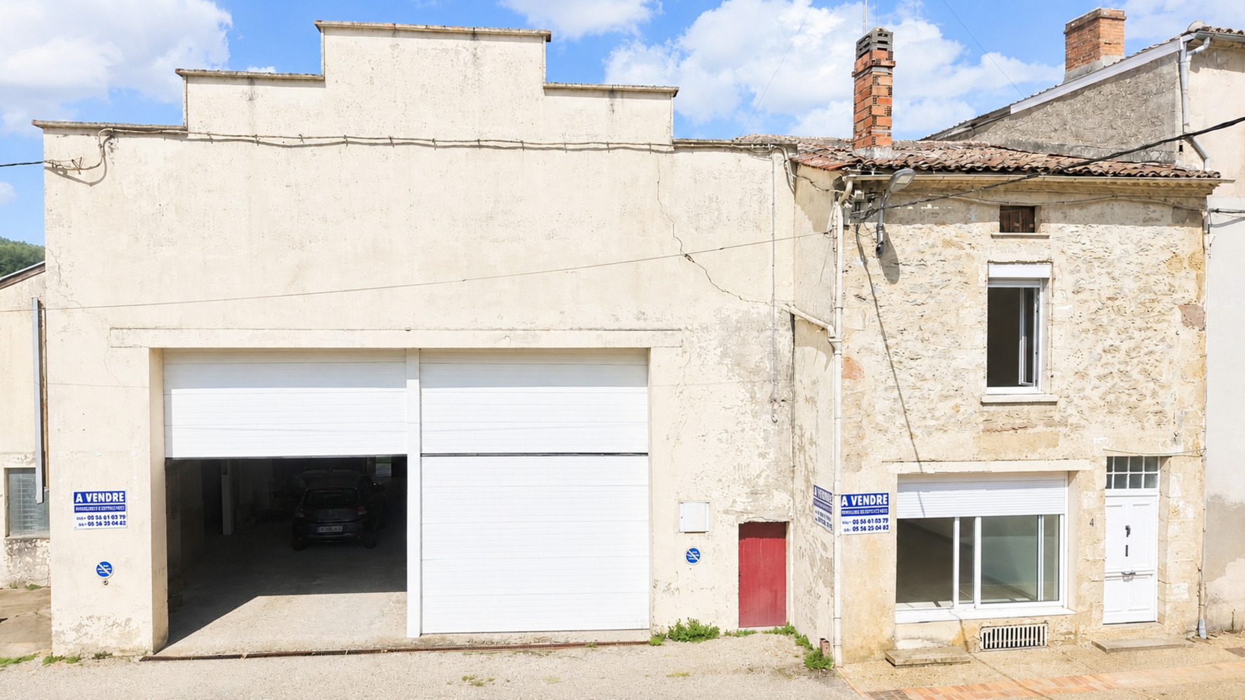 Maison 150m² + Garage 200m² sur 4000m²