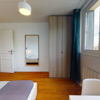 Chambre en colocation appartement meublé Lyon 8ème